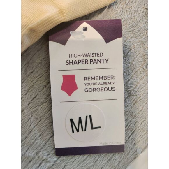NWT Shapermint Empetua Beige High-Waisted Shaper Panty Brief M/L - Picture 2 of 5